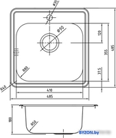 Кухонная мойка IDDIS Strit STR48P0i77 - фото2