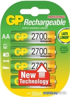 Аккумуляторы GP AA 2700mAh 4 шт. (270AAHC) - фото