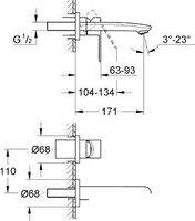 Смеситель Grohe Eurostyle Cosmopolitan 19571002 - фото2