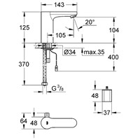 Смеситель Grohe Eurosmart Cosmopolitan E 36327001 - фото2
