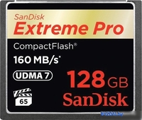 Карта памяти SanDisk Extreme Pro CompactFlash 128GB [SDCFXPS-128G-X46] - фото