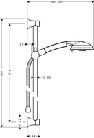Душевой гарнитур Hansgrohe Raindance Classic 100 [27841000] - фото2