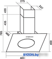 Кухонная вытяжка MBS Meryta 160 Glass - фото2