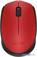 Мышь Logitech M171 (красный/черный) - фото