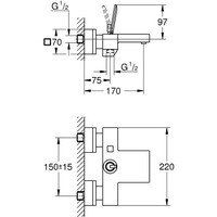 Смеситель Grohe Eurocube Joy 23666000 - фото2