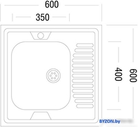 Кухонная мойка Ukinox STD600.600-4C 0L - фото2