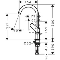 Смеситель Hansgrohe Logis 71130000 - фото2