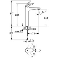 Смеситель Grohe Eurostyle 23719003 - фото2