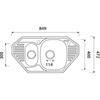 Кухонная мойка Kaiser KSS-8547 - фото2