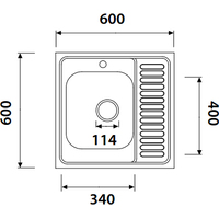 Кухонная мойка Kaiser KSS-6060L - фото2
