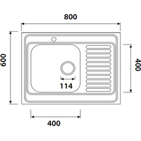 Кухонная мойка Kaiser KSS-8060R - фото2