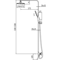 Душевая система Kaiser Zinger 35282 - фото2
