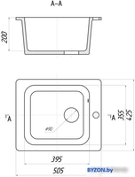Кухонная мойка Gerhans A10 (черный) - фото2