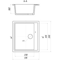 Кухонная мойка Gerhans A12 (черный) - фото2