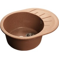 Кухонная мойка GranFest Rondo GF-R580L (терракот) - фото