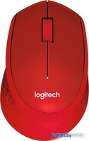Мышь Logitech M330 Silent Plus (красный) [910-004911] - фото