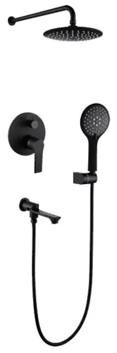 Душевая система скрытого монтажа Vivi Felice 8020 NERO OPACO - фото